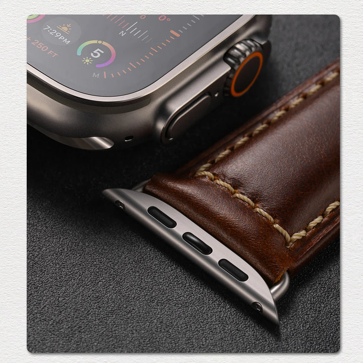 2pcs Stainless Steel Adapter For Apple Watch Ultra 2 49mm Strap, Series 9 8 7 SE 45mm 44mm 41mm 40mm Apple Watch Band Connector