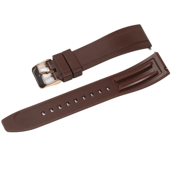 Premium Vulcanized Rubber Watch Strap – 20–24mm Quick Release