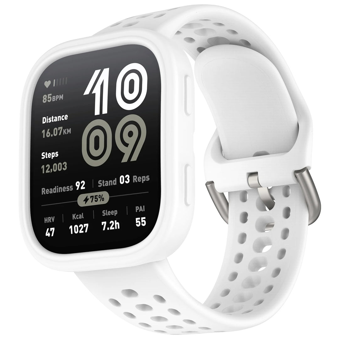 Silicone Strap with Protective Case for Amazfit Bip 6