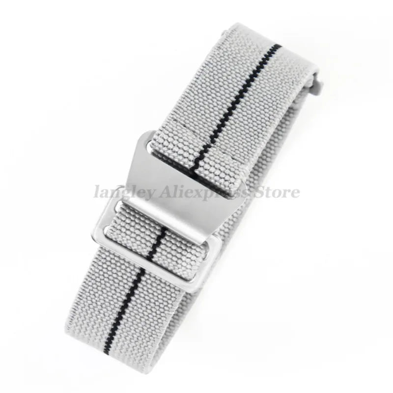 18mm 20mm 22mm Parachute Elastic Nylon Watch Strap for Omega Men Outdoors Sport Army Military Wrist Strap Bracelet Accessories