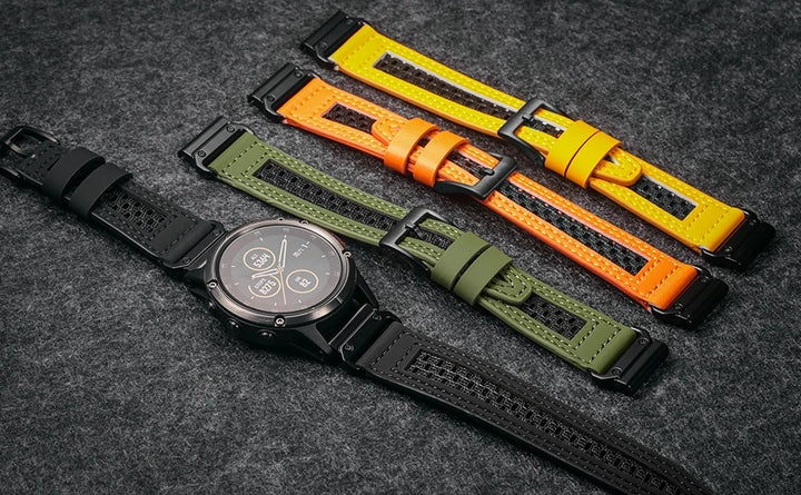 HEMSUT Nylon QuickFit Watch Strap – 20/22/26mm for Garmin Fenix, Tactix, MARQ, Quatix