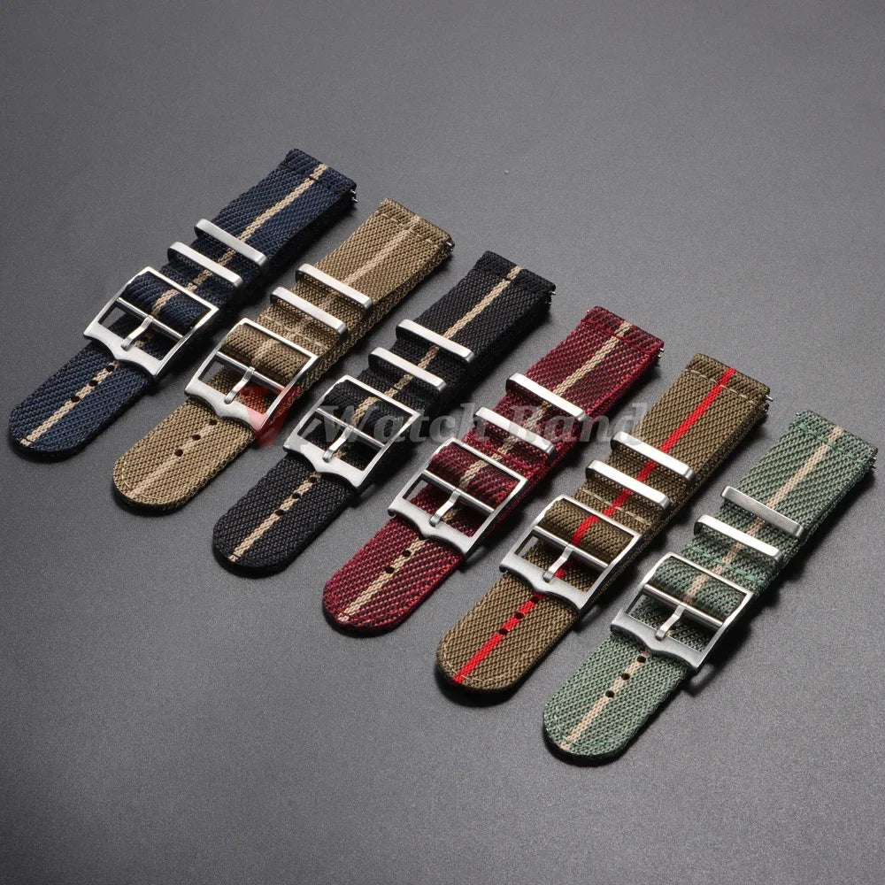 20/22mm Nylon NATO Watch Strap for Tudor, Omega, Seiko