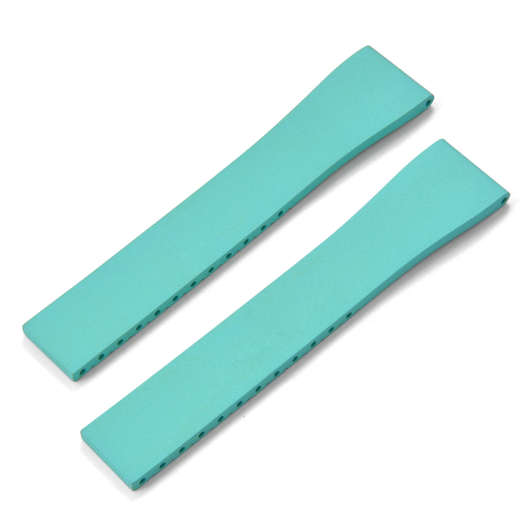 NATOBELT CTS FKM Rubber Watch Band Strap 16mm 18mm 19mm 20mm 21mm 22mm Quick Release Butterfly Cut-to-Size Sweatproof Waterproof