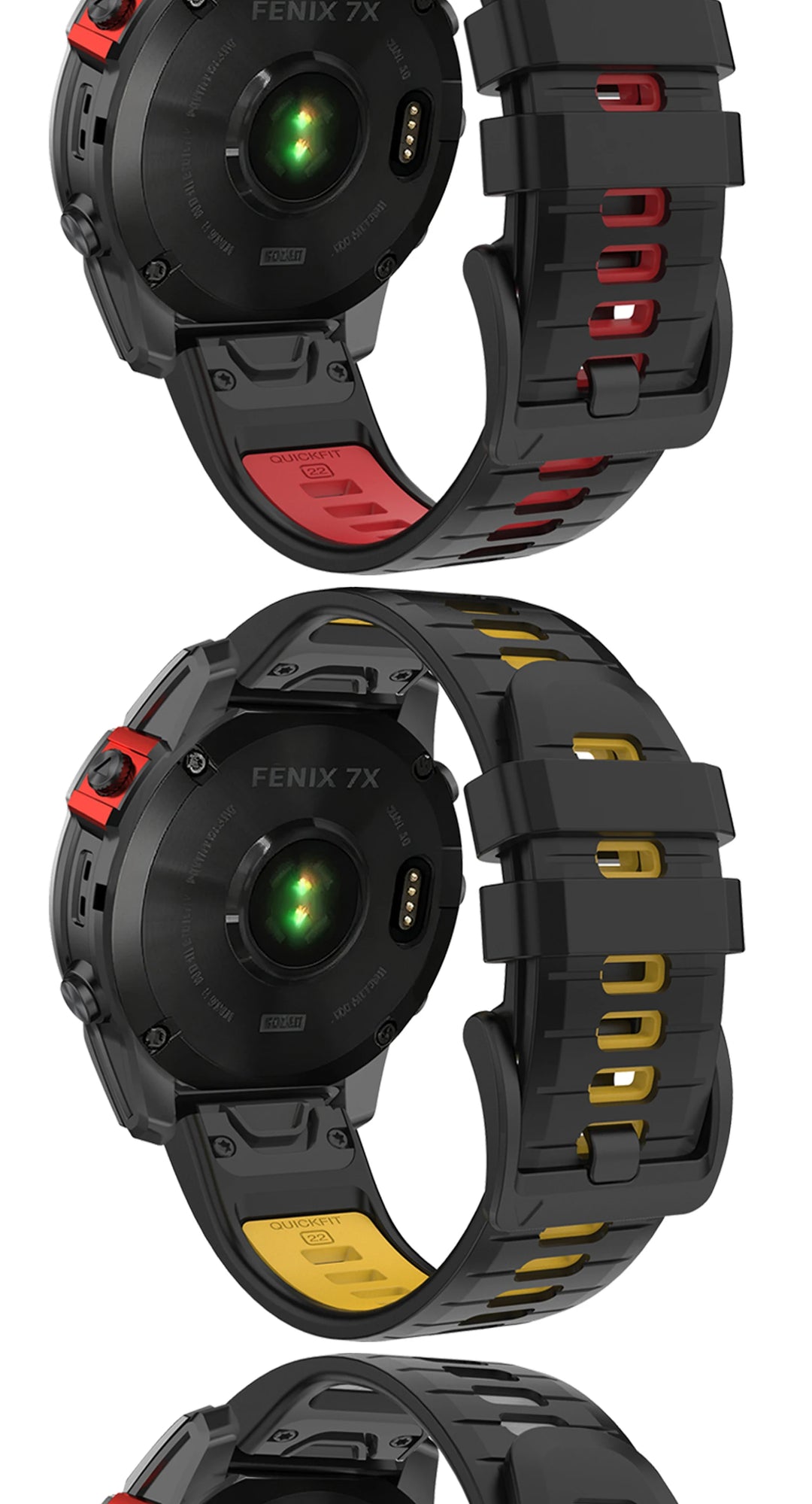 QuickFit Silicone Strap for Garmin Fenix, Epix & Enduro (22-26mm)