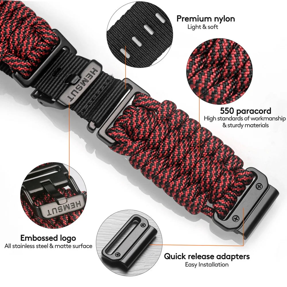 Garmin QuickFit Paracord Nylon Strap (22/26mm)