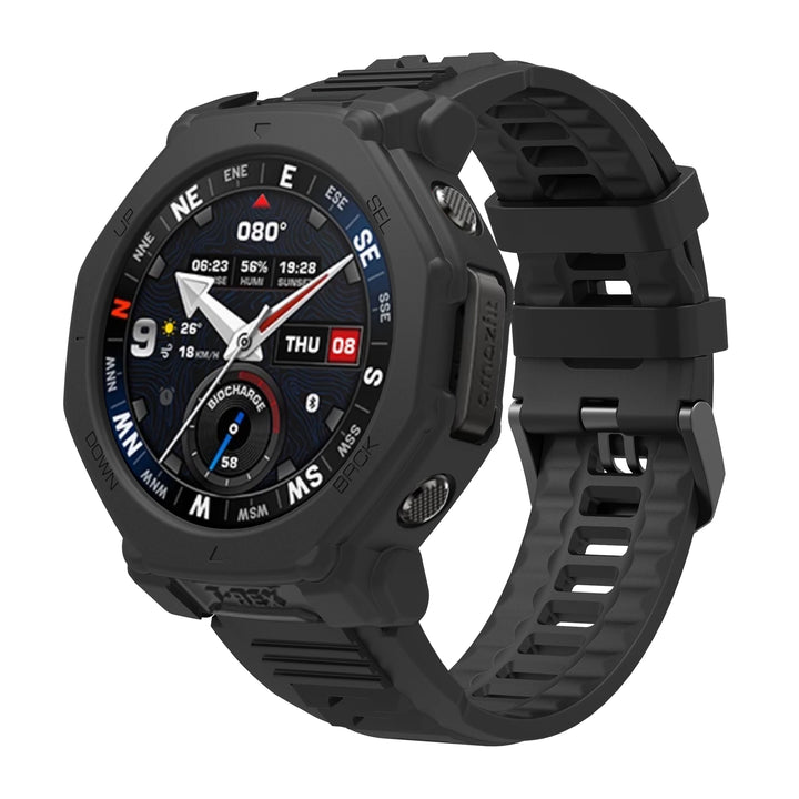 Silicone Strap & Protective Case for Amazfit T-Rex 3 Pro – 48mm Replacement Band