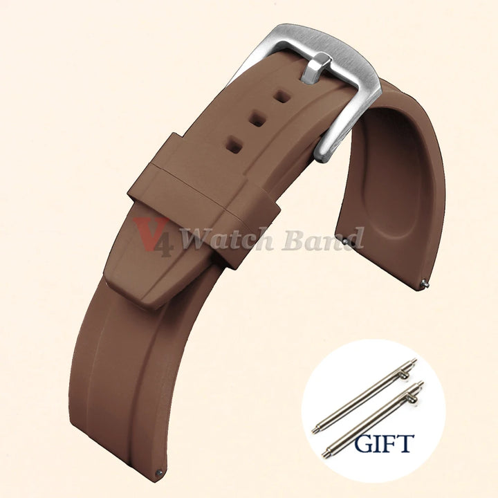Universal Waterproof Silicone/Rubber Watch Strap 20/22mm