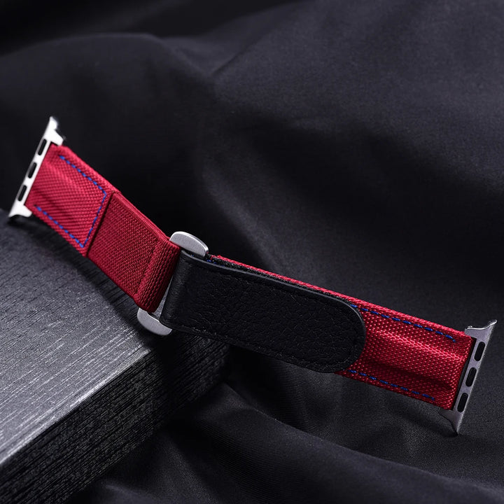 Braided Nylon Solo Loop For Apple Watch Band 45mm Ultra 2 49mm 38mm 44mm 40 41mm 42mm Leather Bracelet Series 10 9 8 7 5 se Belt