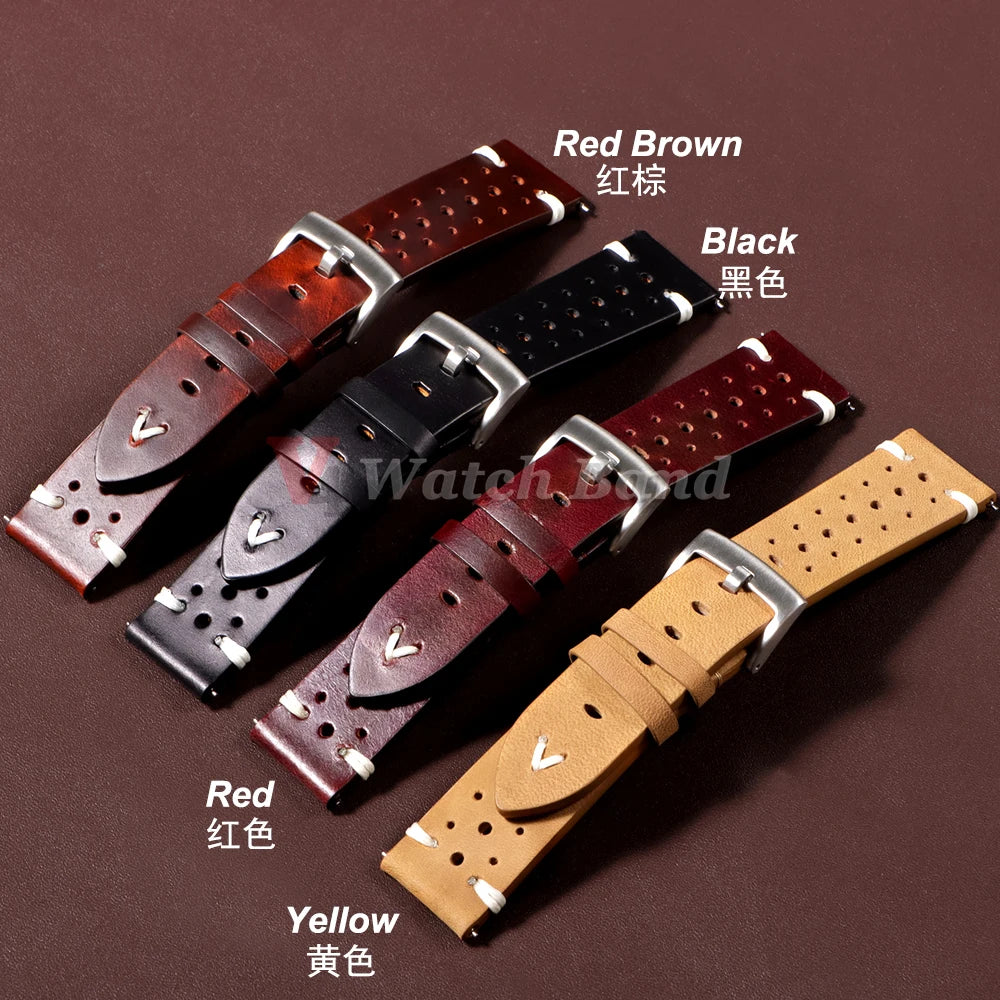Premium Cowhide Leather Watch Strap 20/22mm (Quick Release)