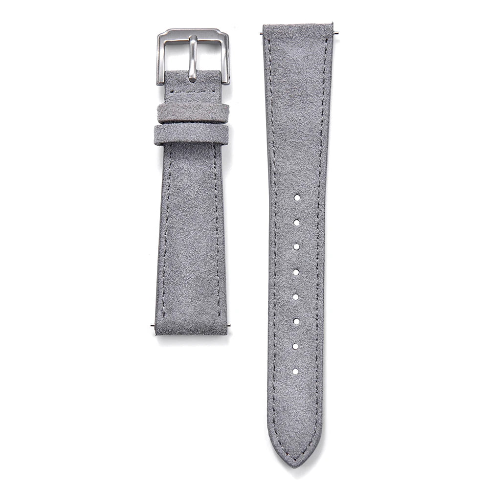 NATOBELT 18–22mm Classic Suede Leather Watch Strap – Vintage Quick Release Band