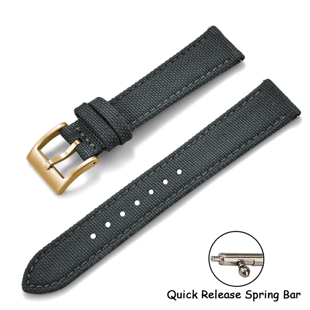 Sailcloth Nylon Watch Strap – 18-22mm Quick Release