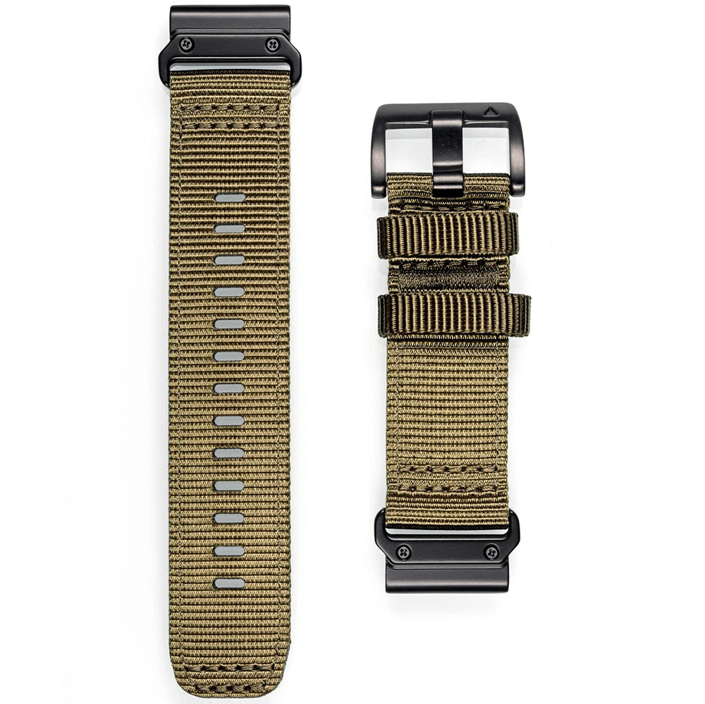 HEMSUT Nylon Quickfit Watch Strap – 20–26mm for Garmin Fenix & Tactix