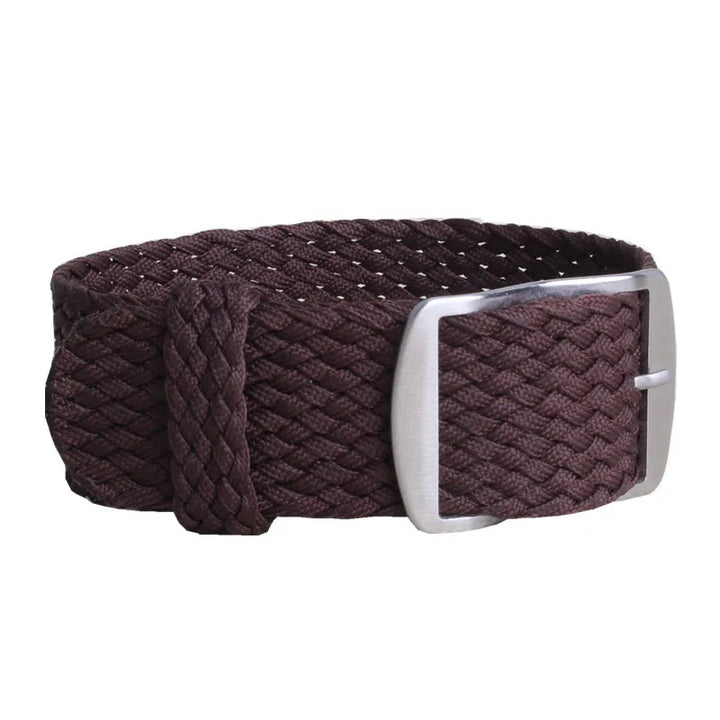 Perlon Woven Nylon Watch Strap (16-22mm) – Black & Blue