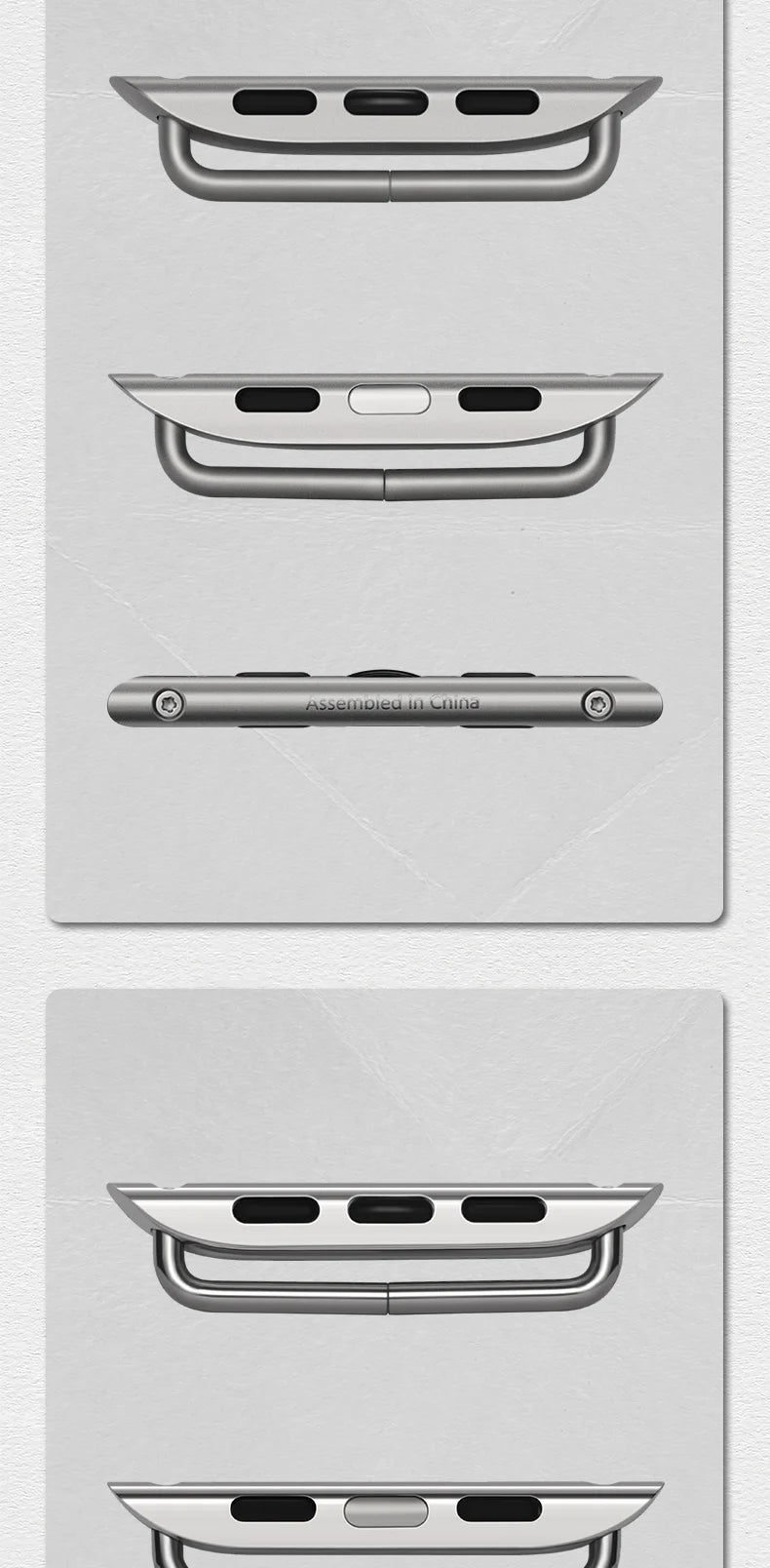 Top Quality, 2pcs Apple Watch Ultra Band Adapter, For 49mm 45mm 44mm 41mm Apple Watch Strap Stainless Steel Connector