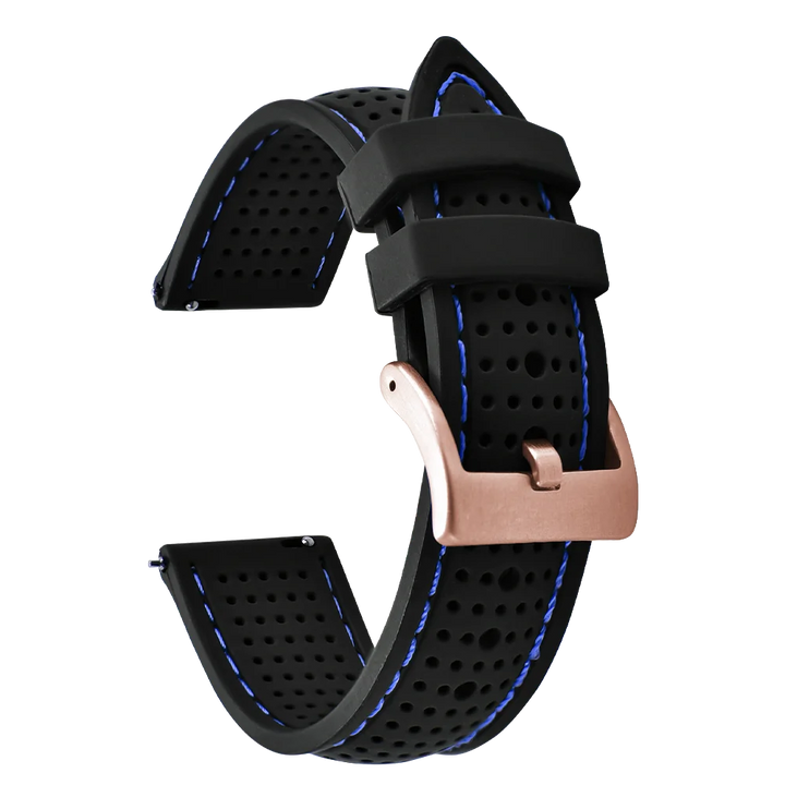 NATOBELT Soft Porous Rubber Watch Strap – Quick Release (18-22mm)