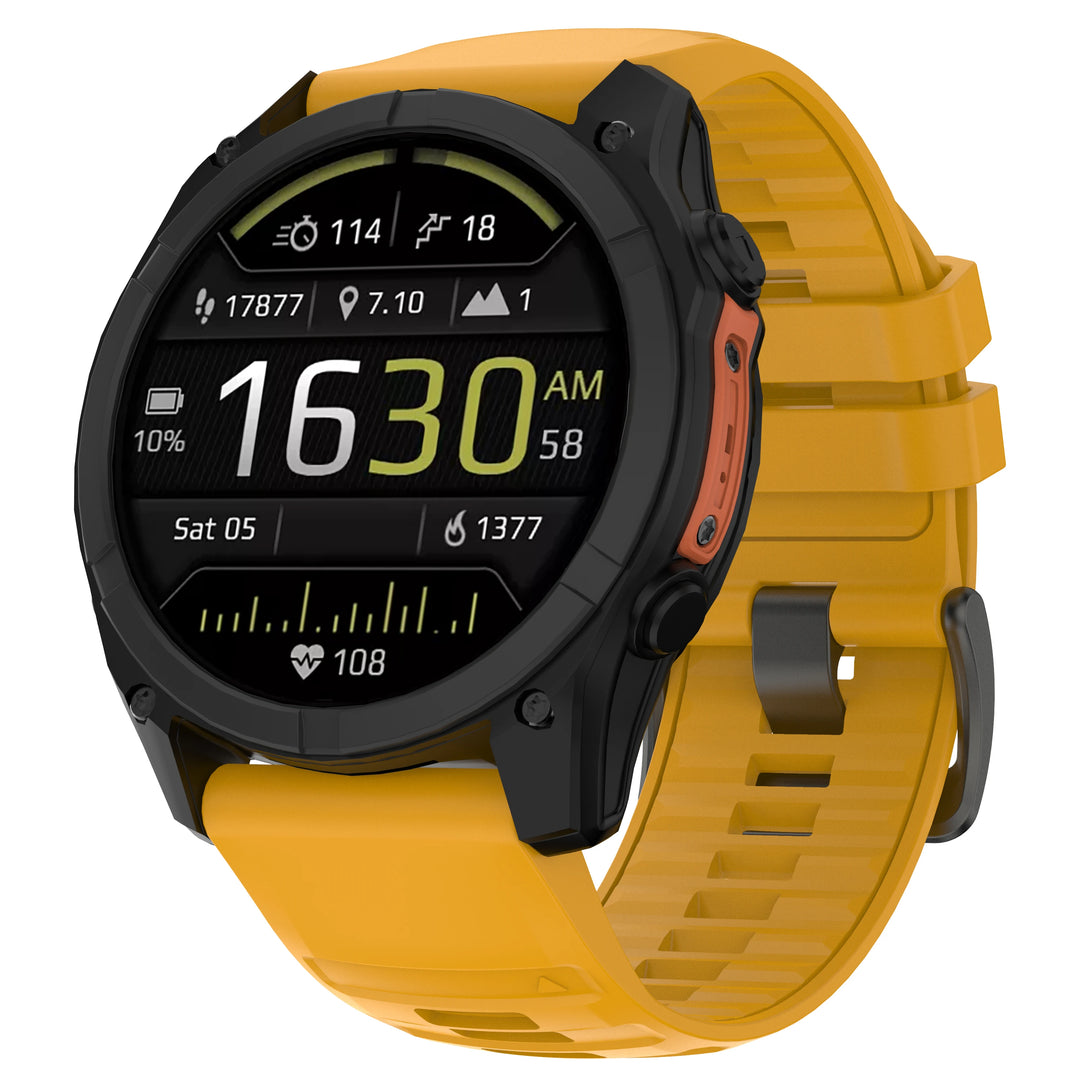 QuickFit 22/26mm Silicone Strap for Garmin Fenix & Forerunner – Quick Release Watch Band