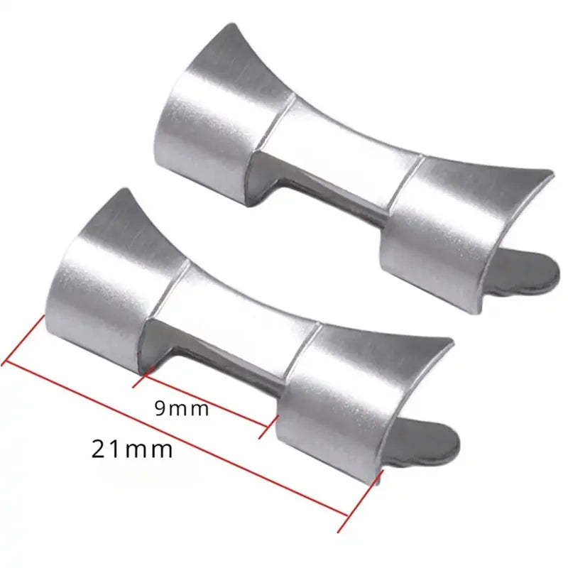 Curved Flat End Stainless Steel Link Adapter 18–22mm for Seiko SKX007/009