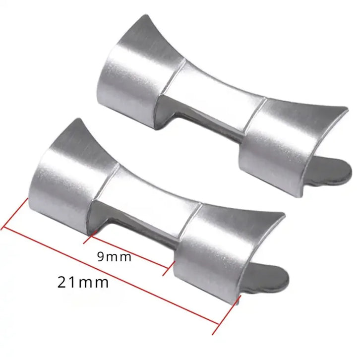 Curved Flat End Stainless Steel Link Adapter 18–22mm for Seiko SKX007/009