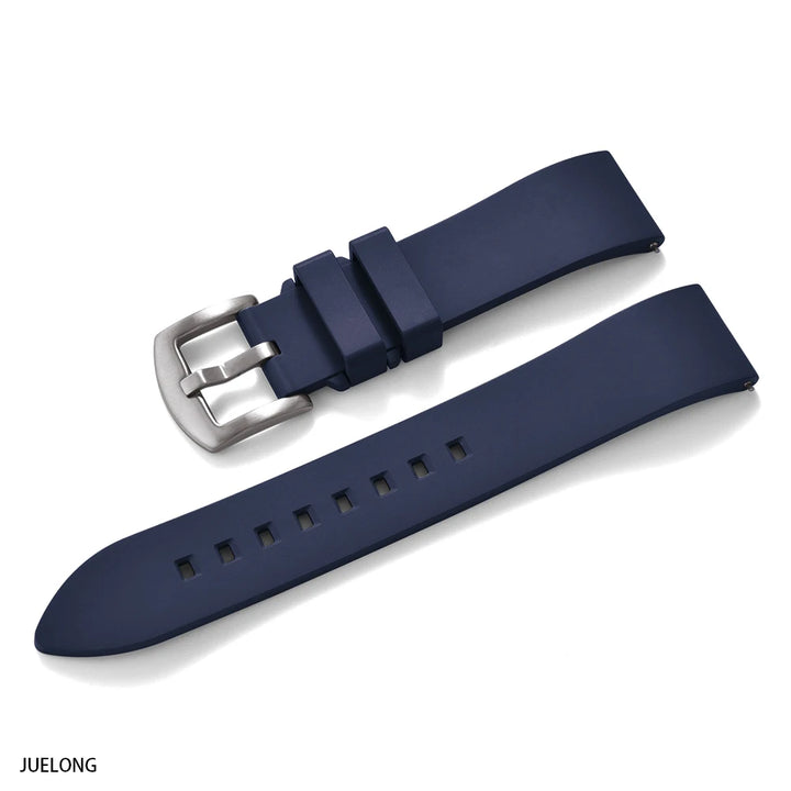 Premium-Grade Fluorine Rubber Watch Strap Quick Release FKM Watchband 18-19-20-21-22-23-24mm For Each Brand Diving Watches Band