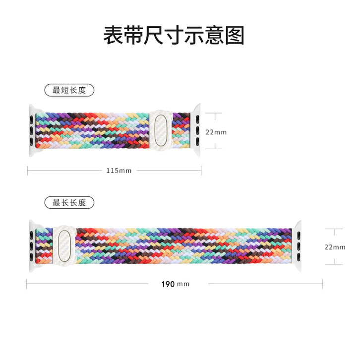Strap For Apple watch band 44mm 42mm 40mm 45mm 46mm 41mm 49mm Braided Solo Correa Bracelet iWatch Series 9 8 10 7 6 5 4 se Ultra