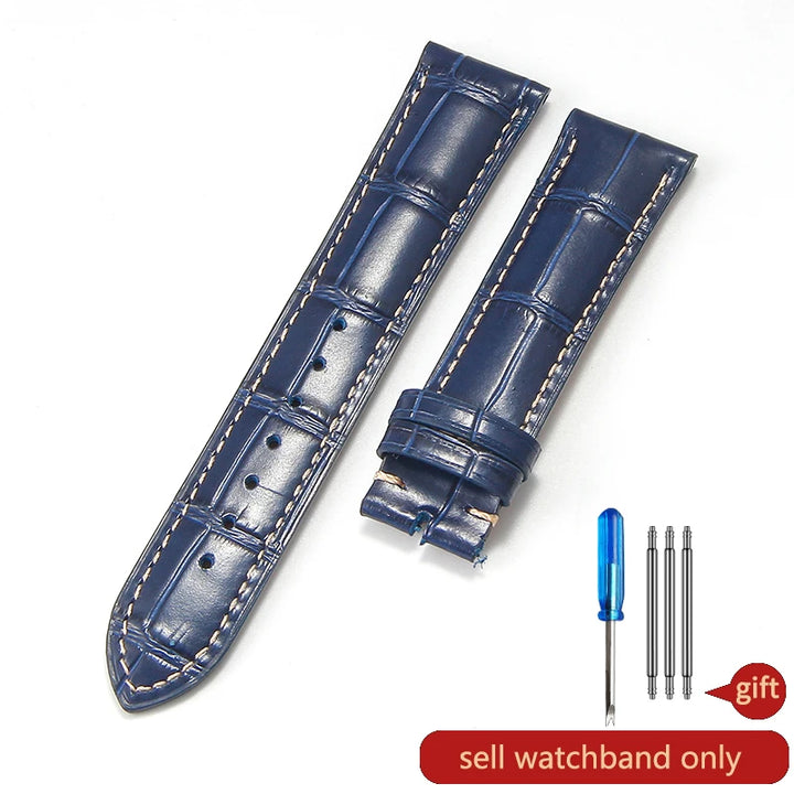 Genuine Cowhide Leather Watch Band 18–22mm for Longines Master &