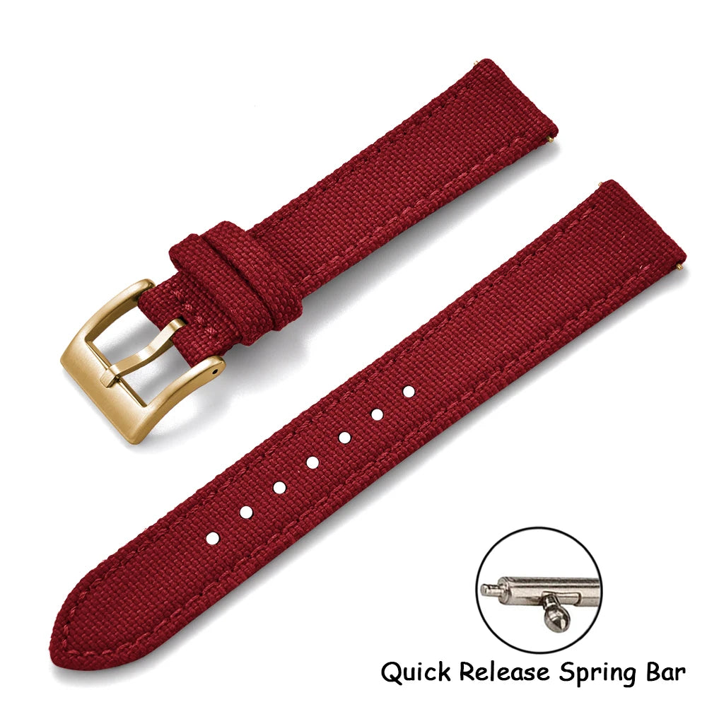 Sailcloth Nylon Watch Strap – 18-22mm Quick Release
