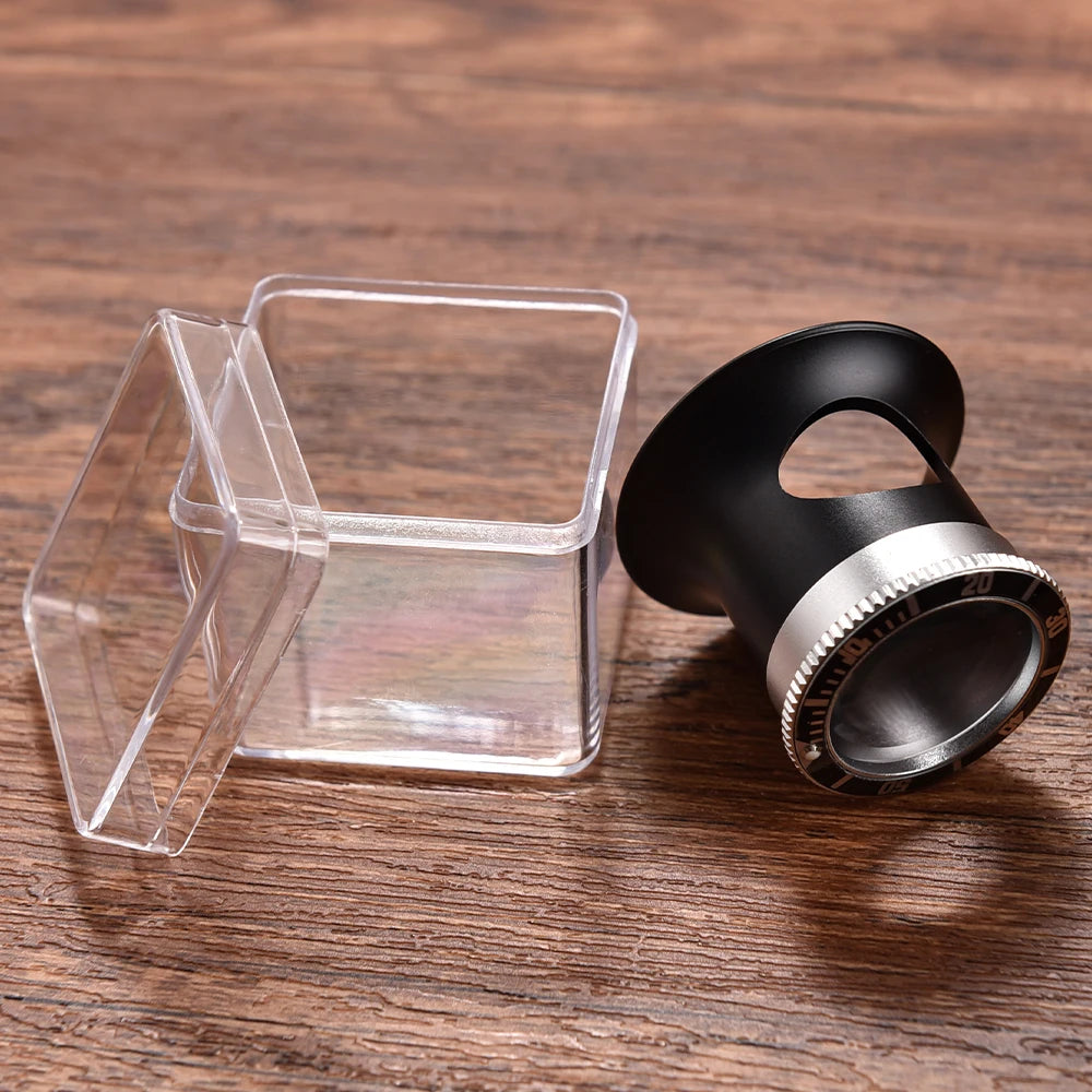 JUELONG Aluminum Alloy Premium Quality 5X/10X/20X Watch Collectors Eye Loupe For RLX SubMariner And GMT Series