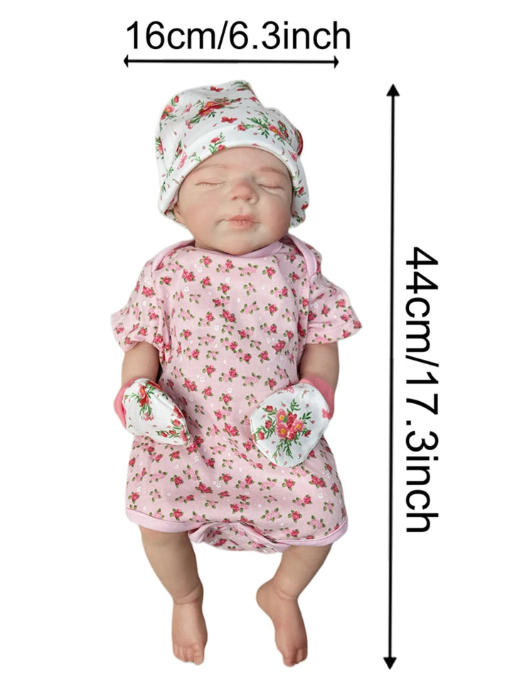 Pascale 18″ Full‑Body Unpainted Silicone Reborn Doll