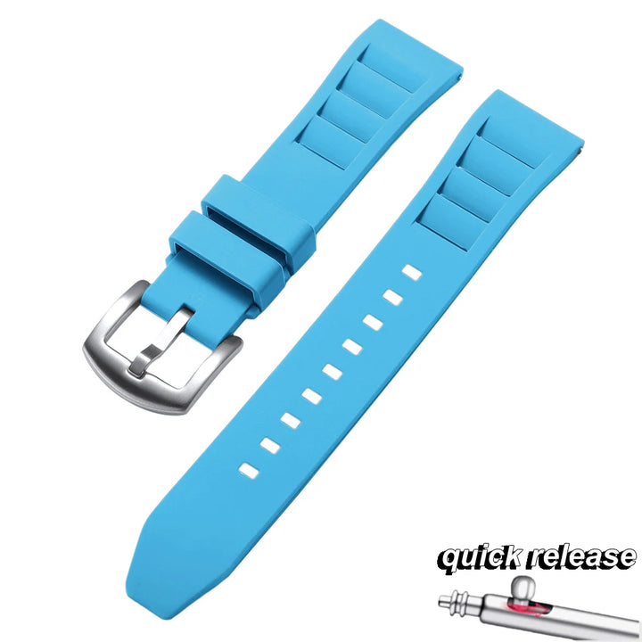 Soft Silicone Watchband 20mm 22mm Sport Waterproof Smartwatch Bracelet for Richard Mille Diving Rubber Watch Strap Accessories