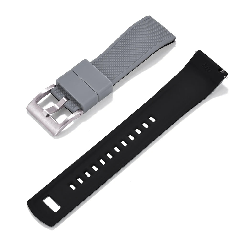 JUELONG Premium Silicone Watch Band 20mm Quick Release Rubber Strap Waterproof Men Women Replacement Watchband