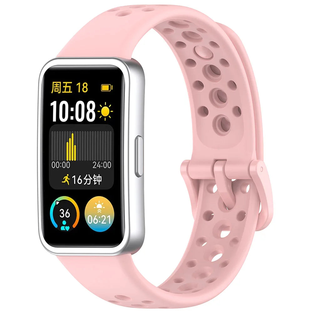 Sport Silicone Strap for Huawei Band 8-10 NFC