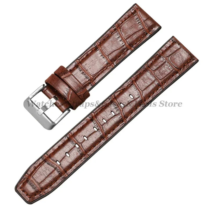 Silicone & Leather Watch Strap for Huawei & Samsung – 18–46mm