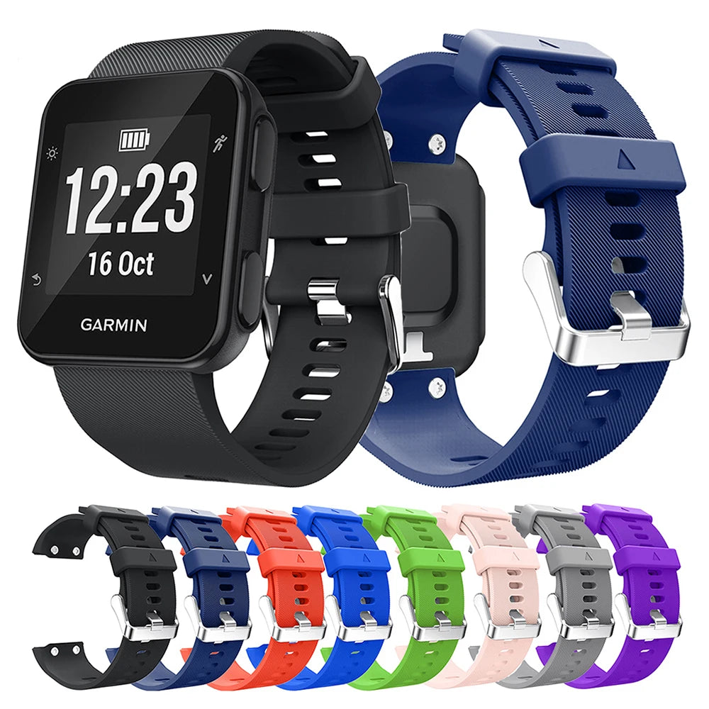 Silicone Watch Strap for Garmin Forerunner 35 – Replacement Band