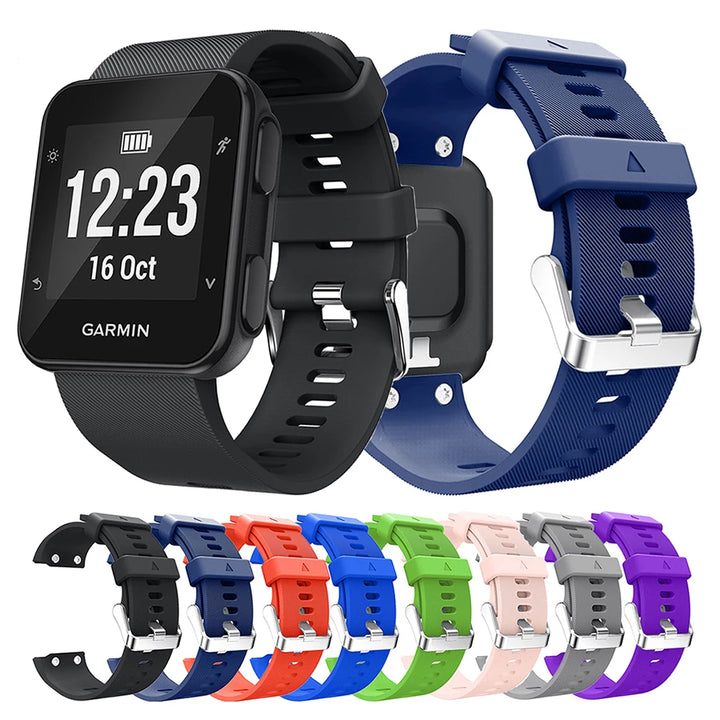 Silicone Watch Strap for Garmin Forerunner 35 – Replacement Band