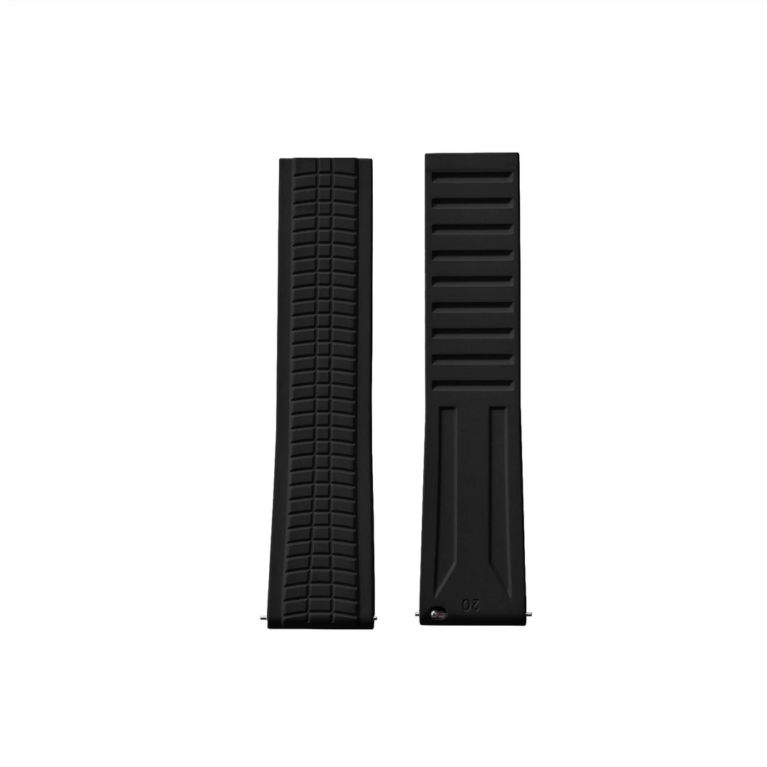 NATOBELT CTS FKM Rubber Watch Strap – 20–24mm Quick Release Butterfly Buckle for Patek Philippe