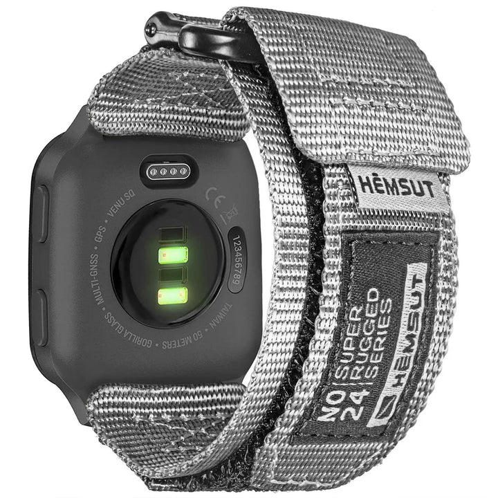 Nylon Quick-Release Watch Strap for Garmin Venu – 20/22mm, Woven Loop Design