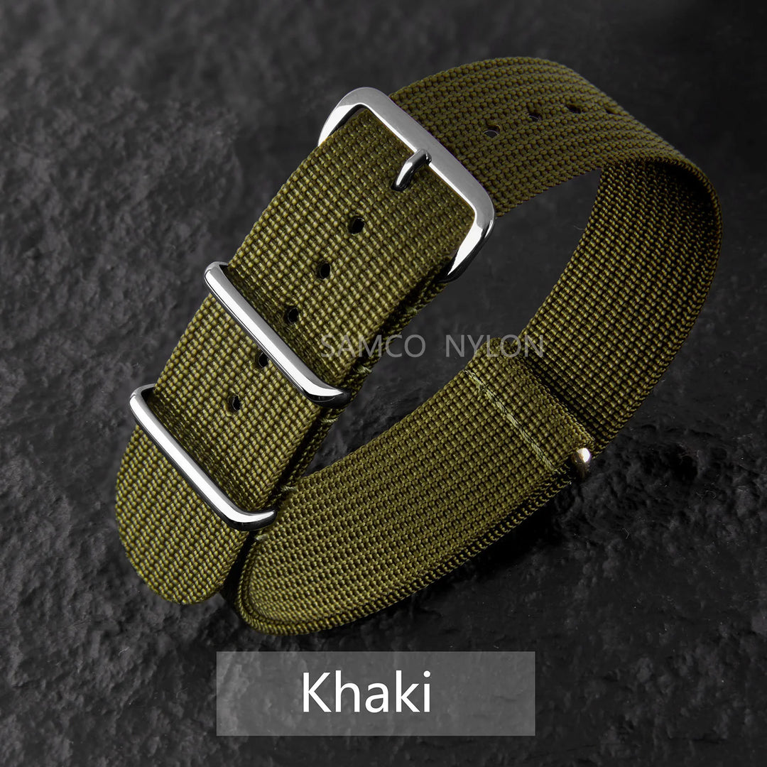 Ribbed Nylon Military Band 18–22mm