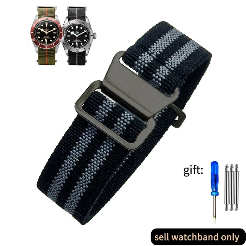 French Army Nylon Watch Band 18–22mm