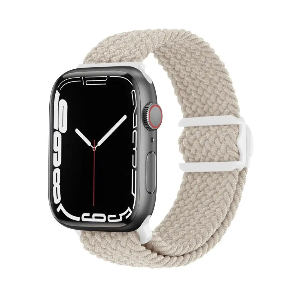 Strap For Apple watch band 44mm 42mm 40mm 45mm 46mm 41mm 49mm Braided Solo Correa Bracelet iWatch Series 9 8 10 7 6 5 4 se Ultra