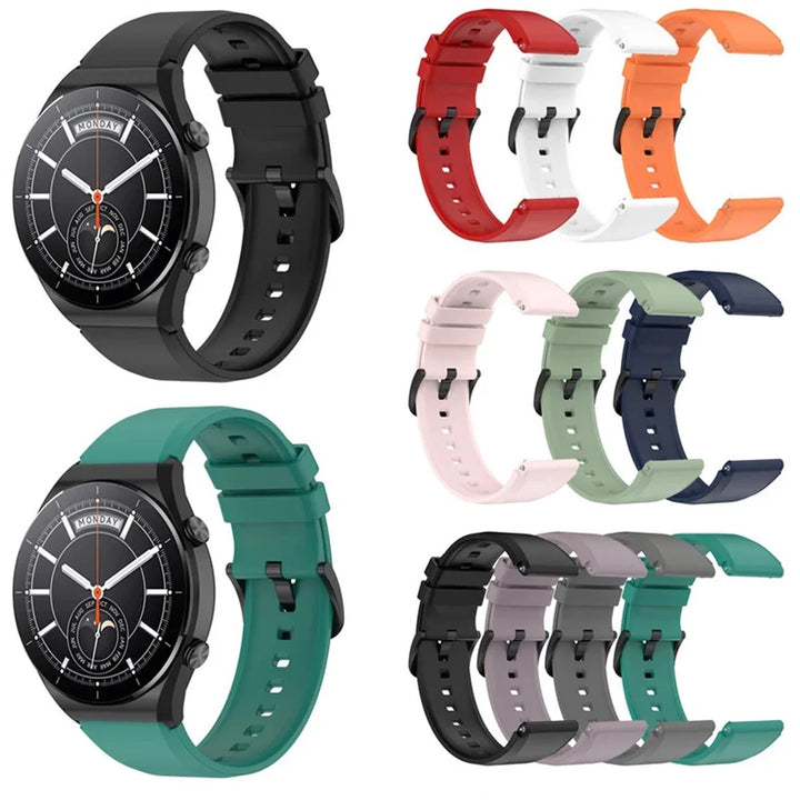 22mm Silicone Strap for Xiaomi Watch S1/S1 Active/S3/S4 & Watch Color 2