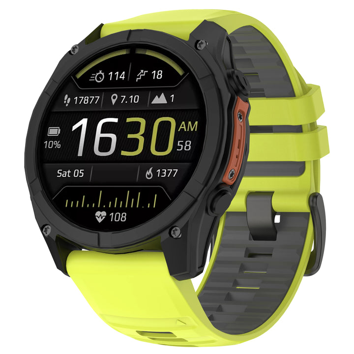 QuickFit 22/26mm Silicone Strap for Garmin Fenix & Forerunner – Quick Release Watch Band