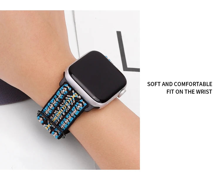 Stretchy Double-Layer Loop Apple Watch Band 38–45mm for Series 1–8