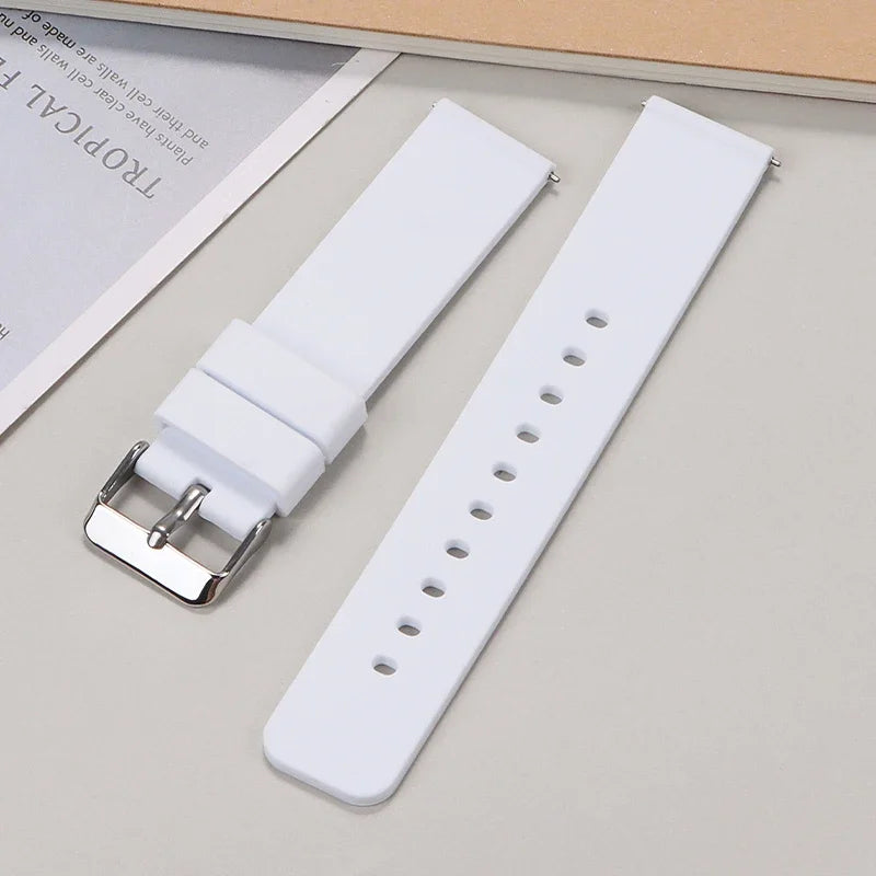 Soft Silicone Quick Release Watch Strap 10–24mm – Universal