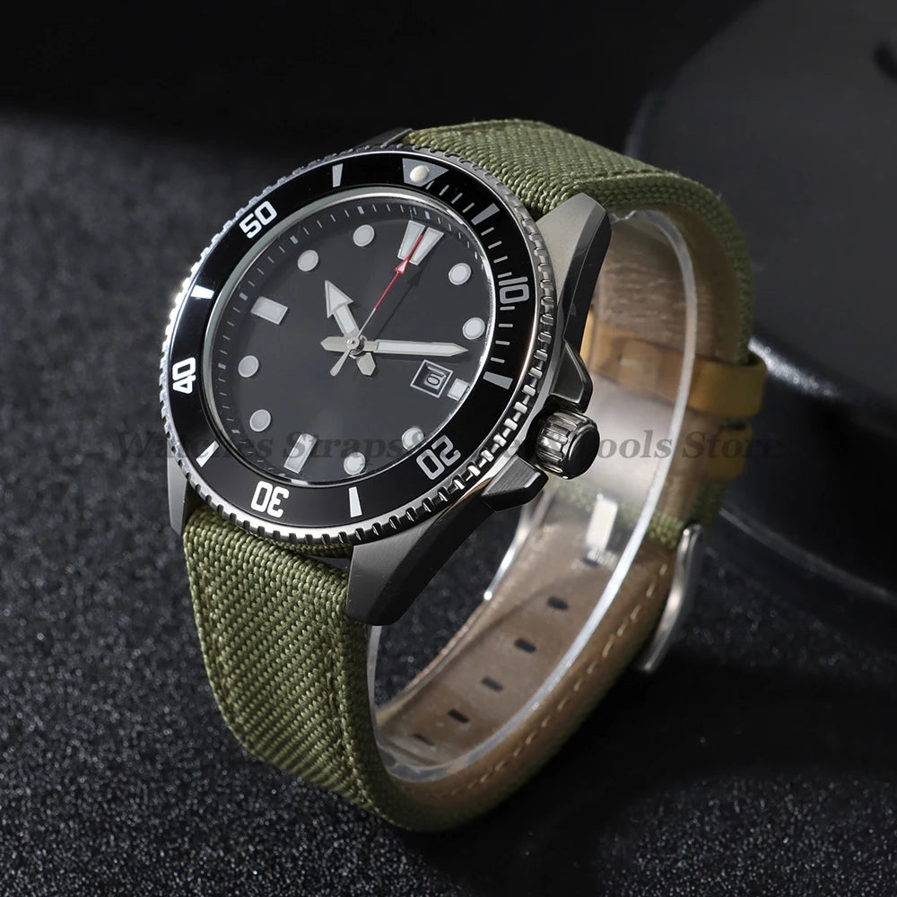 Premium Sailcloth Nylon Strap (20–22mm) – Waterproof QR