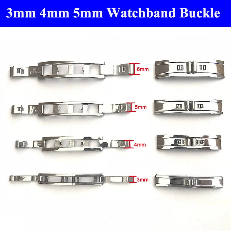 Stainless Steel Double Pull Folding Butterfly Clasp – 3–6mm