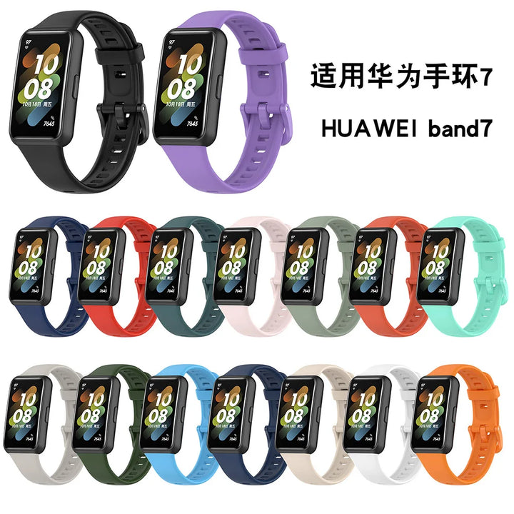 Soft Silicone Watch Strap for Huawei Band 7