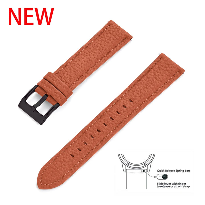 JUELONG Premium Grade Leather Watch Strap 20mm 22mm Quick Release Leather Watchbands For Wristband Watch Accessories