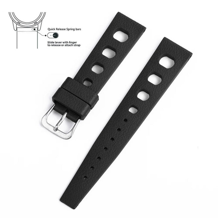 New Design FPM/FKM Tropical Watch Strap 20mm 22mm Quick Release Rubber Watchbands For Omega Tudor S-eiko Watches Accessories
