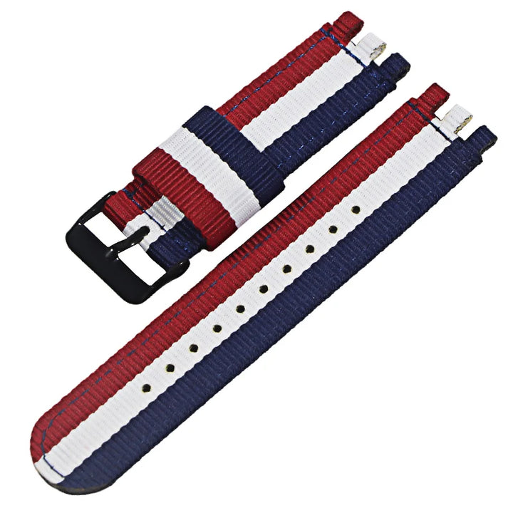 Nylon Canvas Watch Strap – 17/19/20mm for Swatch with Buckle