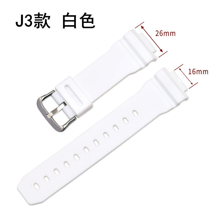 TPU Rubber Watch Strap 16–26mm for Casio G-Shock 9052/5600/6900 Series